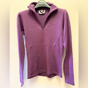 Smartwool 1/4 zip top S 100% merino wool